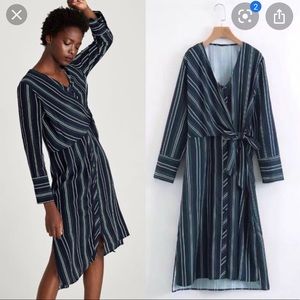 Zara striped dress